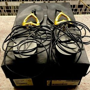 YSL Sexy Heart Tie Up Sandal